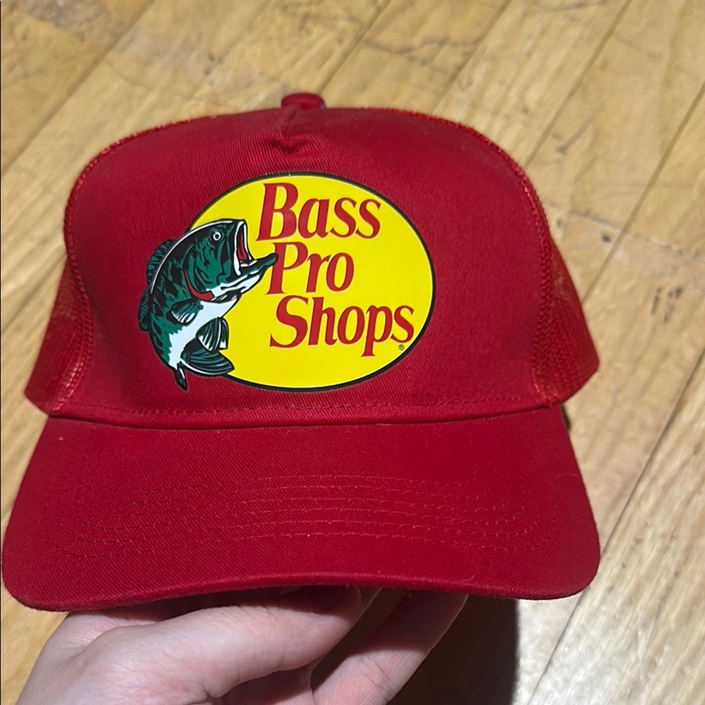 Bass Pro Shops Red Fishing Cap